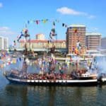 Pirate Ship in Tampa Bay at the Gasparilla Festival