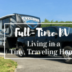 See how we live in our tiny, traveling home. 3 years ago we moved from a 2400 square foot home to a 350 foot Fifth Wheel RV and haven't looked back! See how we live in our tiny, traveling home.