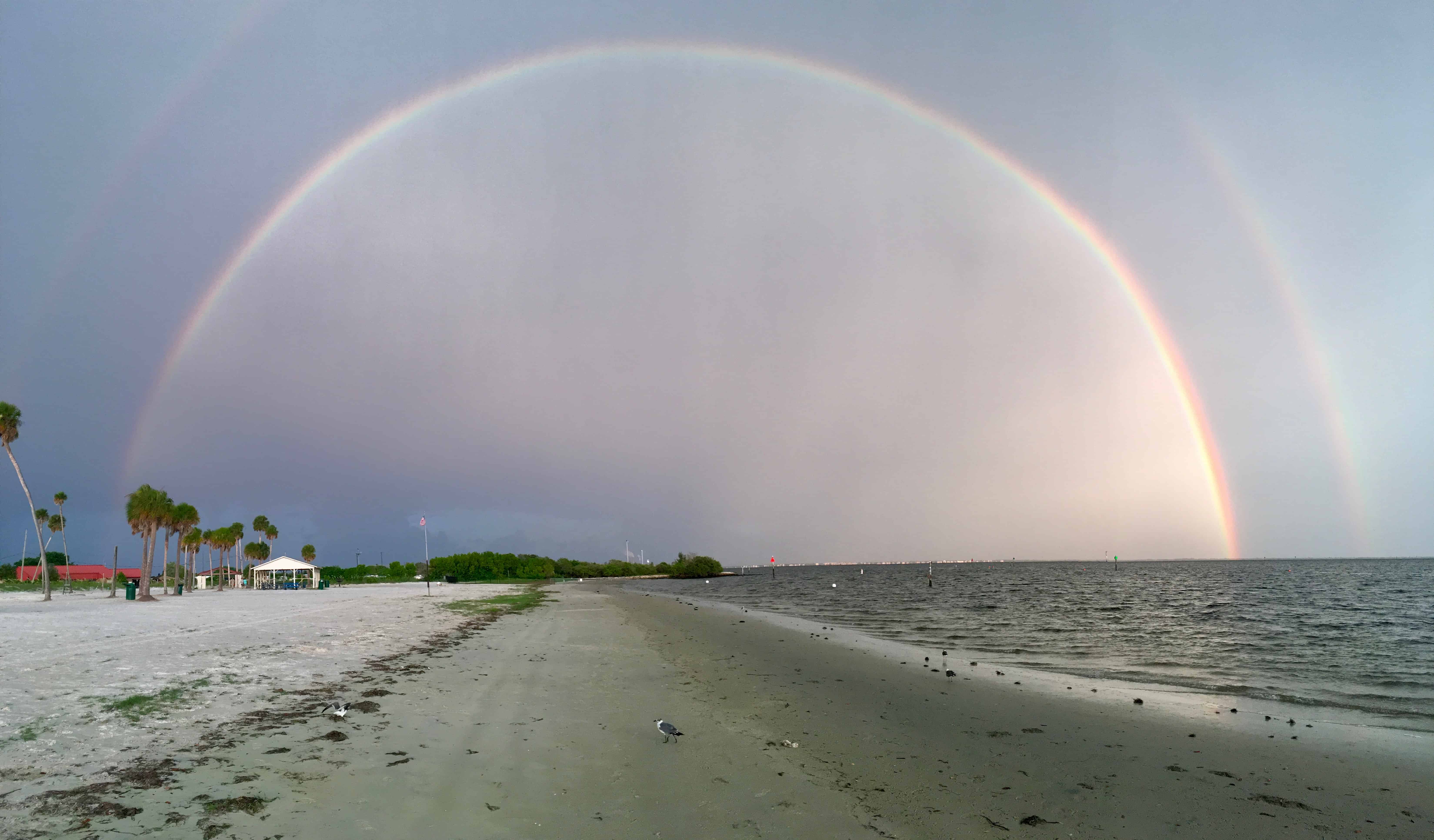 Rainbow over the MacDill AFB Family Campground Beach