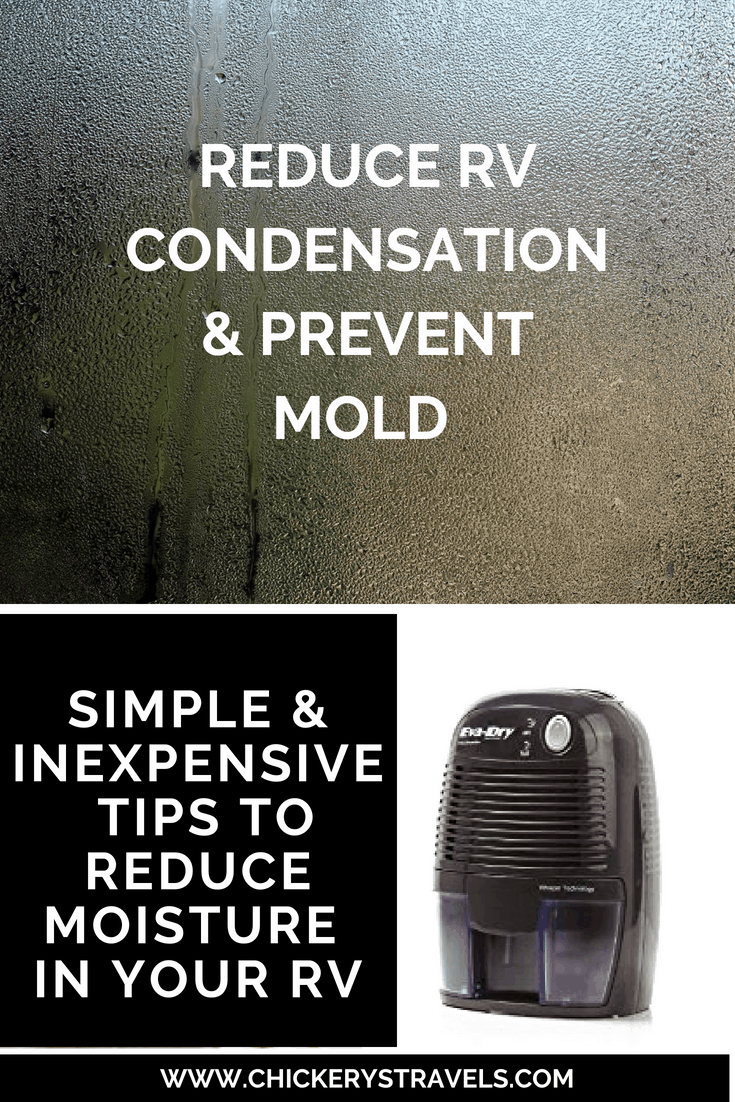 A camper and RV's worst enemy is water and moisture! These small portable dehumidifiers are perfect for small spaces. Every RV, motorhome, travel trailer, 5th wheel, and camper van needs at least one. Mitigate mold growth before it happens. Combat humidity with a portable EvaDry dehumidifier. We’ve found these inexpensive and simple products and tips will help reduce moisture in your RV before it causes a problem. You don’t need a large dehumidifier to do it. 