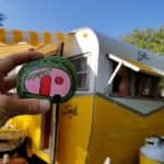 painted camper rock