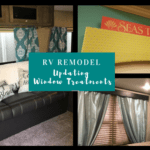 An easy way to personalize your RV is to update the window treatments. Check out these ideas for curtains, valances, and cornices.