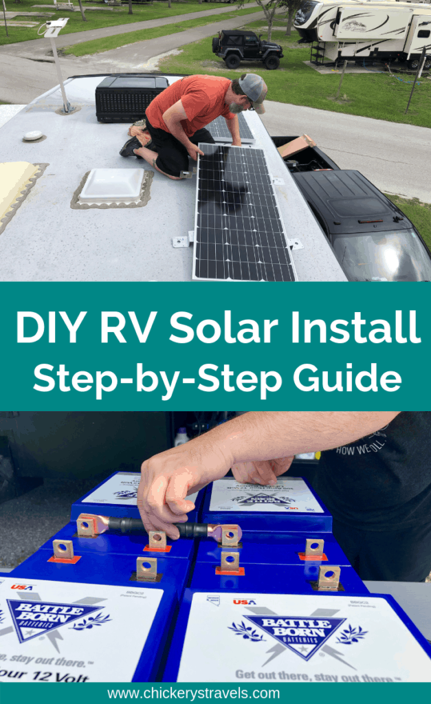 Follow this step by step guide for a DIY Rv solar installation. Also includes a power system upgrade with lithium batteries and a new converter & inverter. 