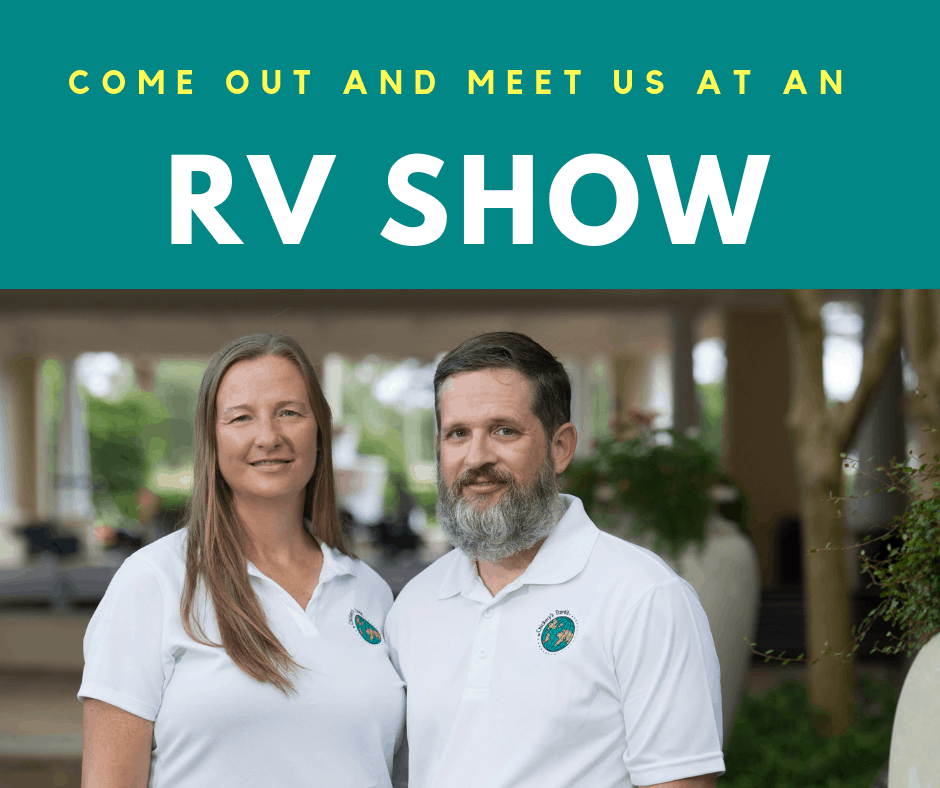 We'll be speaking at the following RV shows. Please come out and meet us! 