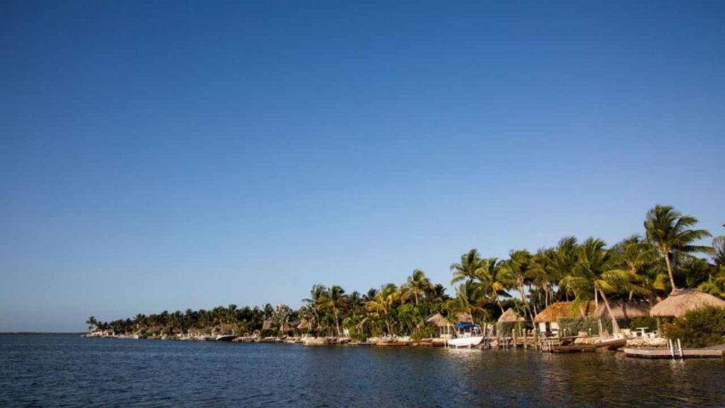 Bluewater Key RV Resort is where luxury meets ideal location. Situated on a peninsula in Saddleback Bay near Key West, Florida this RV resort offers your own tiki huts and private docks. 
