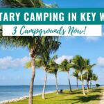 Waterfront RV campsites on a military base in Key West, Florida
