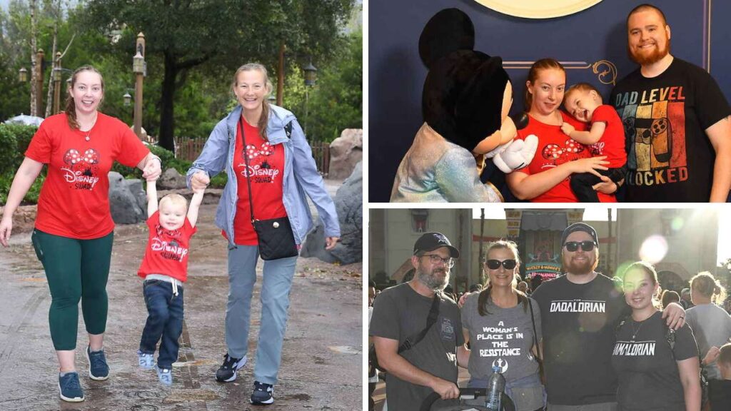 photo collage of a family's Disney World Vacation