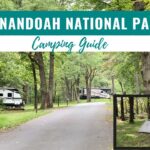 Image of campgrounds in Shenandoah National Park with tents and RVs.