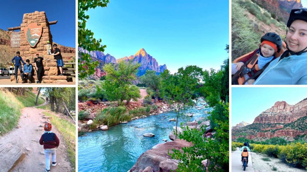 Collage of Zion National Park